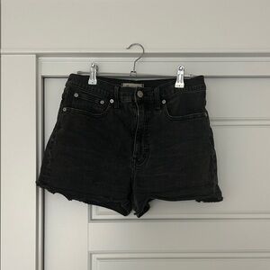 Madewell Black Jean Shorts